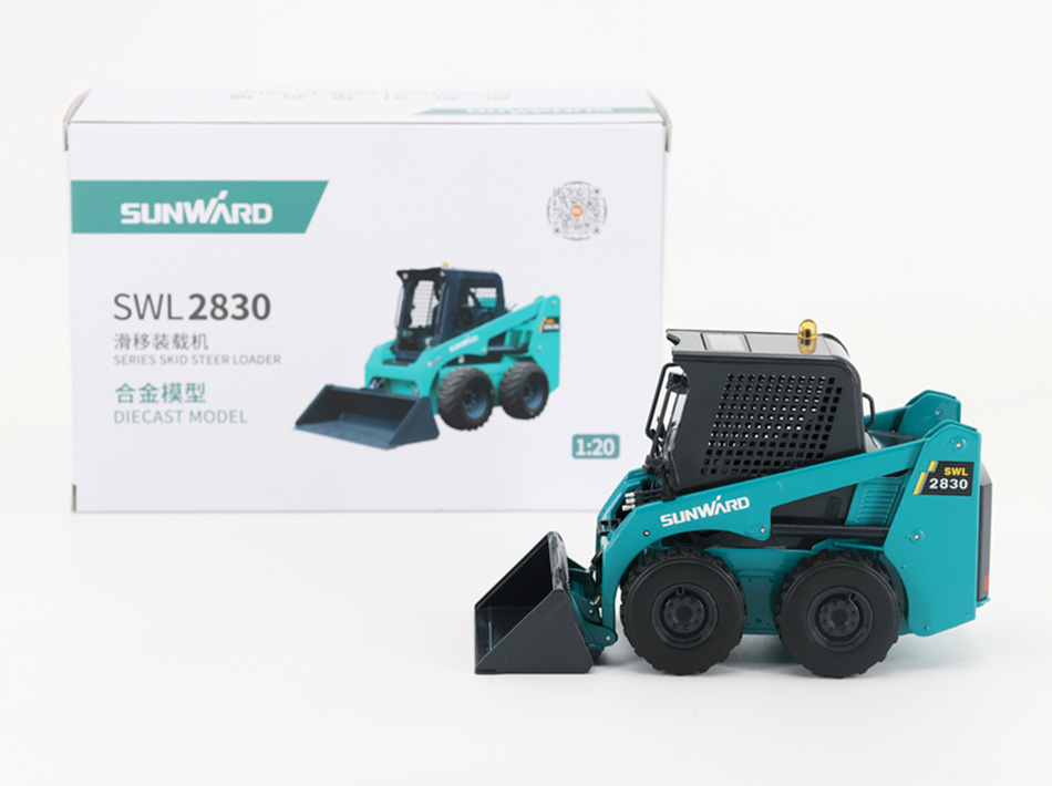 Construction Machinery Skid Steer Loader Modelong Scale 1:20 Alloy